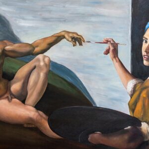 Girl with a pearl earring painting Adam